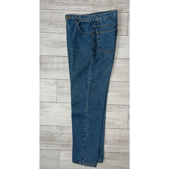 Vintage Eddie Bauer Womens Jeans Blue Size 6p High Rise Tapered Leg Denim - Picture 9 of 9